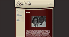 Desktop Screenshot of hawesfuneralhome.com