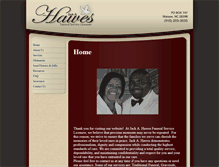 Tablet Screenshot of hawesfuneralhome.com